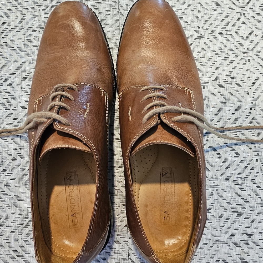 Sandro Moscoloni Brown Leather Men's Shoes